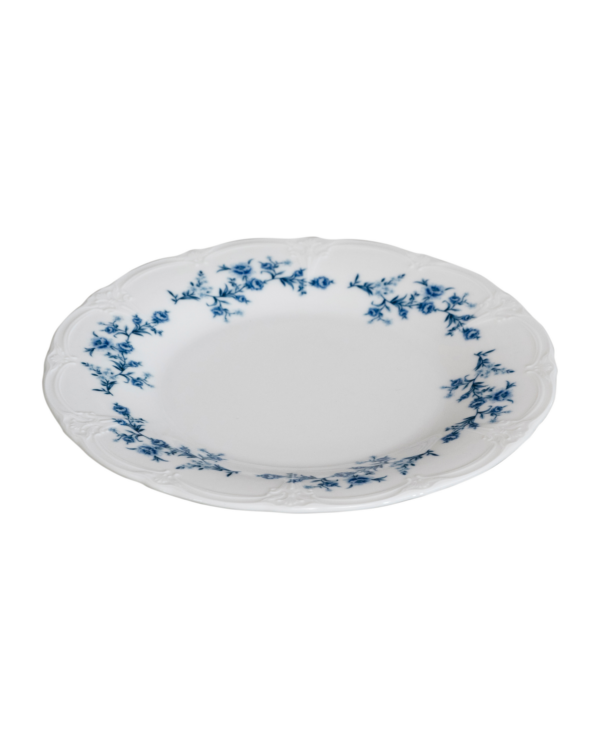 Bord Vintage Blue Flower Ø 27 cm (Per 20)