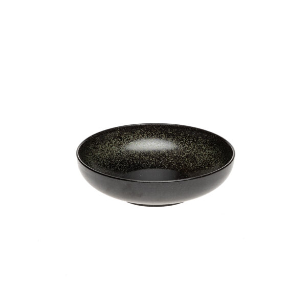 1 Bac Bowl Noir Mocheté Diam. 25 X H6,5Cm (Par 10)