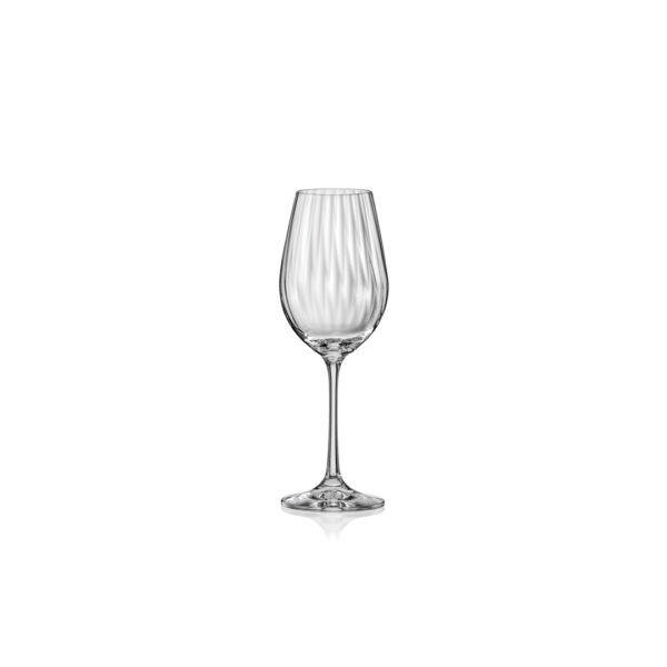 1 Bak Witte Wijnglas Optic (Per 25)