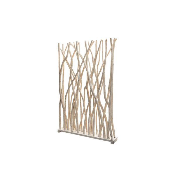 Frame De Séparation Nature Bamboe Blanc L120Xp20Xh180Cm