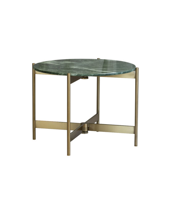 Alta Marble Groen Salontafel Goud Onderstel Diam. 70 X H45 Cm