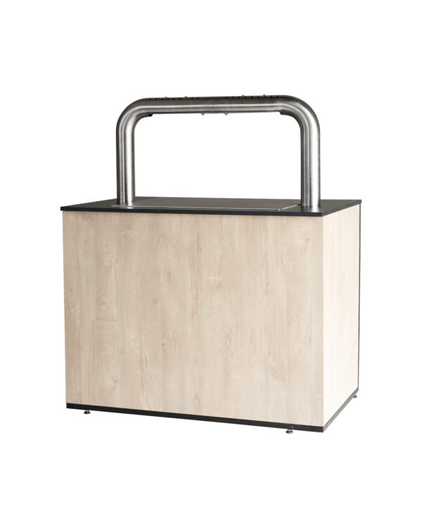 Buffet Noir/Brun Avec Pont Chauffant L115 X B75 X H90Cm