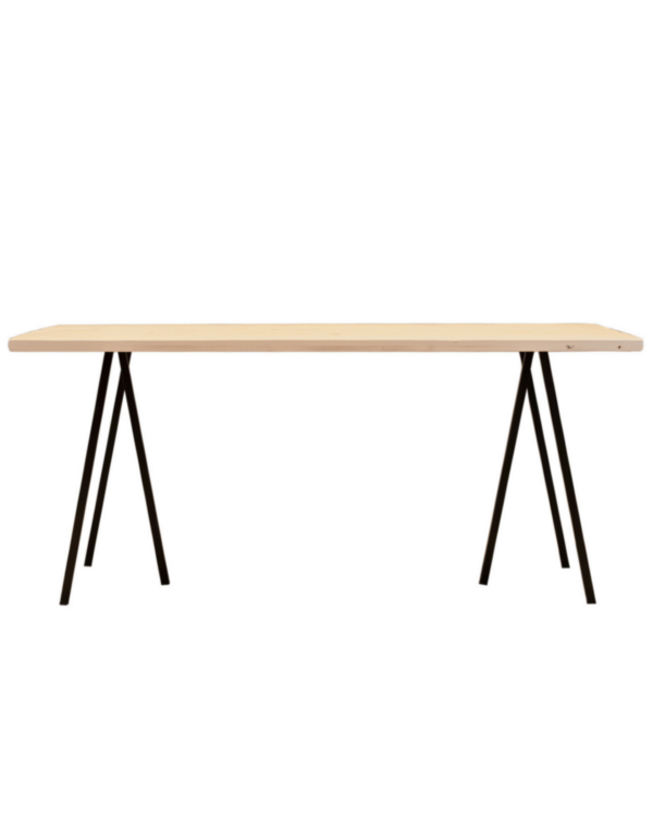 Table De Réception Capri Naturel Haut Avec Pied L180Xp77Xh105Cm