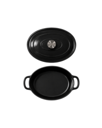 Casserole zwart ovaal 2