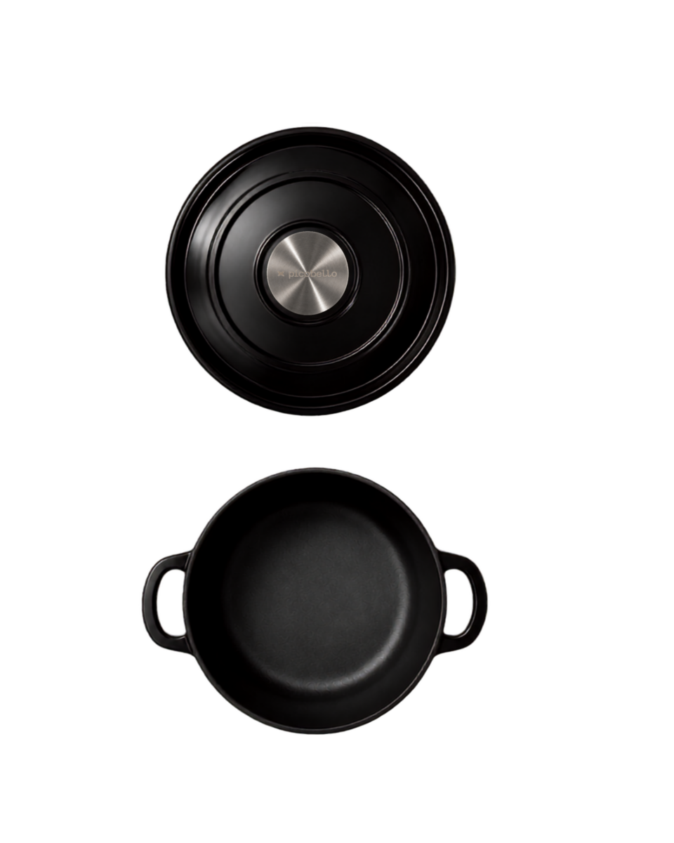 Casserole zwart rond 2