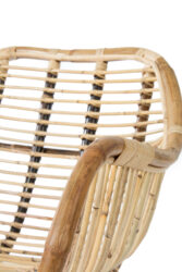 Clubzetel Rotan DONKERLICHTBRUIN detail