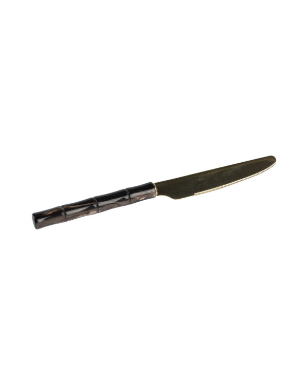 Dessertmes bamboe pearl brown (per 10)