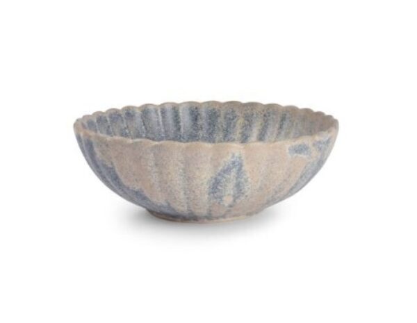Kom blue faded dune diam 13 x H4 cm