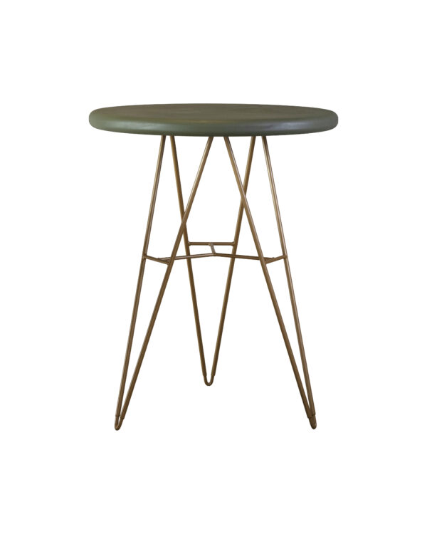 Mortex Receptietafel Rond Groen Amica Poot Goud 85 X H105