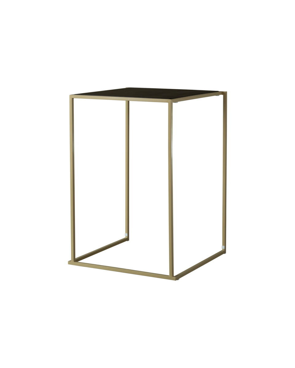 Open frame beige tafelblad zwart