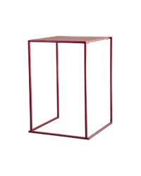 Open frame hoog burgundy tafelblad burgundy