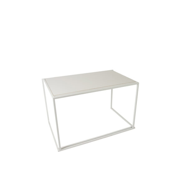 Cube Ouvert Table Blanc L120 X B75 X H75Cm