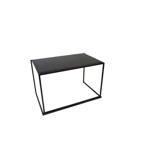 Cube Ouvert Table Noirl120 X B75 X H75Cm