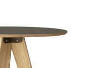 Oslo receptietafel met zwart blad