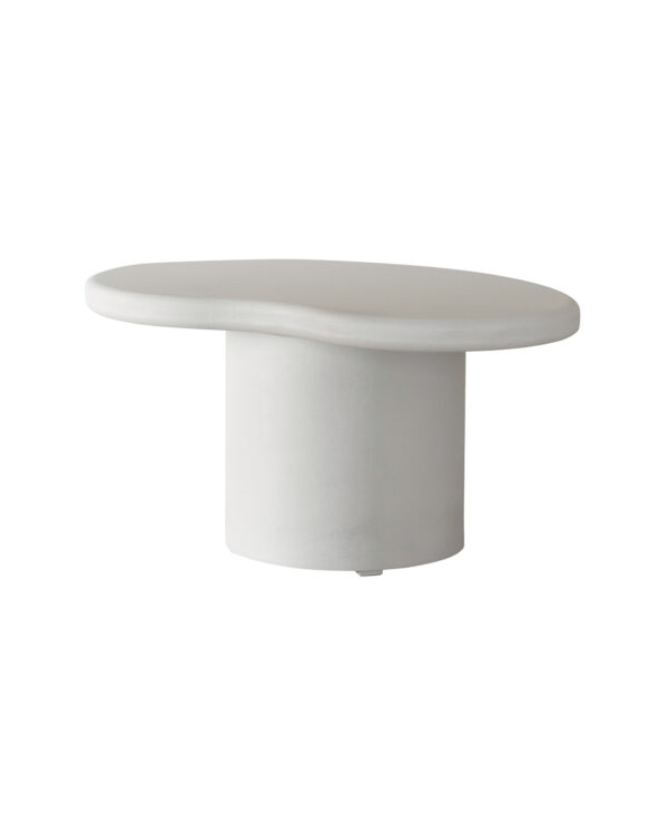 Salontafel Mortex Grijs Poot Rond Grijs L90 X B55 X H45 Cm