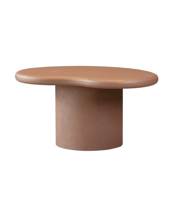 Salontafel Mortex Terracotta Poot Rond Terral90 X B55 X H45 Cm