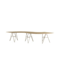 Slangentafel laag naturel poot goud