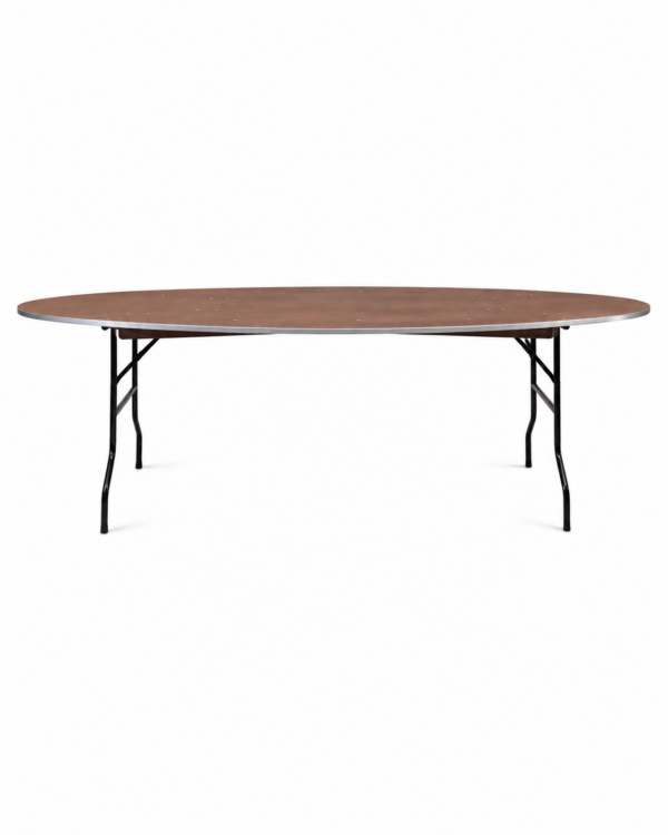 Klaptafel ovaal - 8/10 pers.