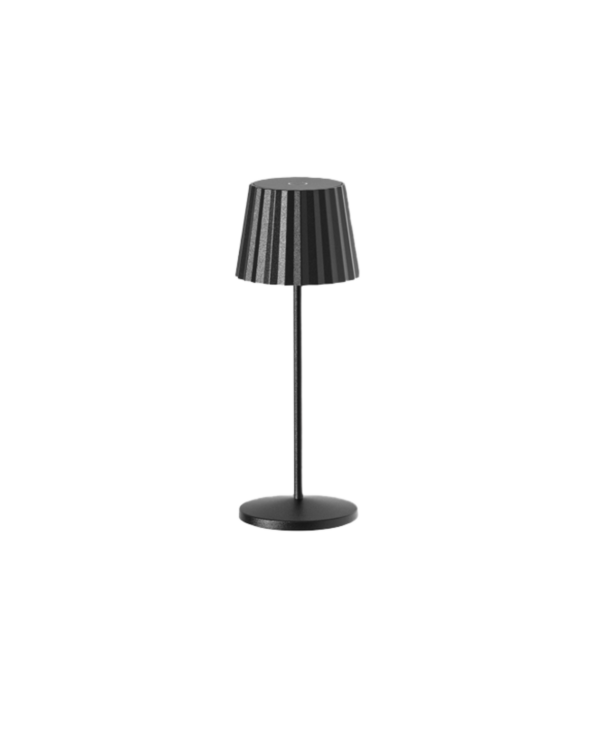 Tafellamp Luma zwart Ø 7,5 x H21 cm