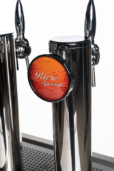Tap dubbel en spoelbak L115cm plaatsen achter buffet detail