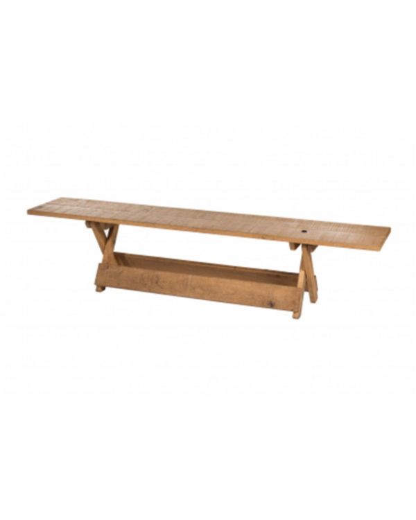 Zitbank Wood bruin