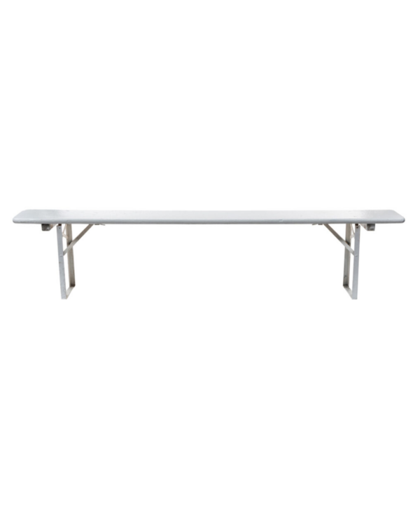 Zitbank wit - L220 cm (lang)